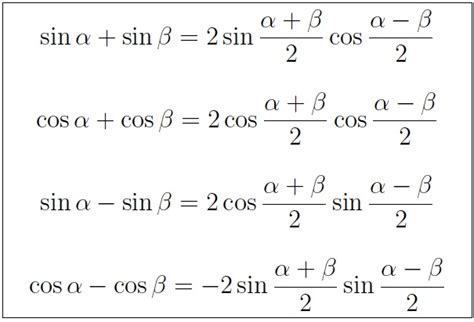 1 2 Cos Alpha As A Product