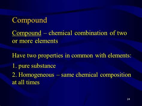 A Chemical Combination Of Two Or More Elements Is A