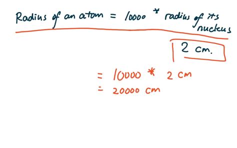 An Atom Is Roughly -------- Times Larger Than A Nucleus.