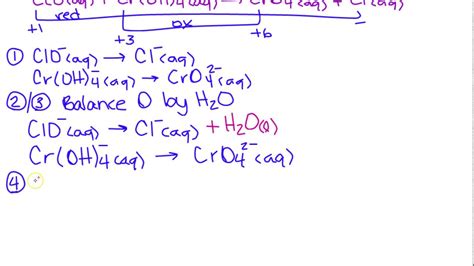 Balance The Following Redox Reaction In Basic Solution.