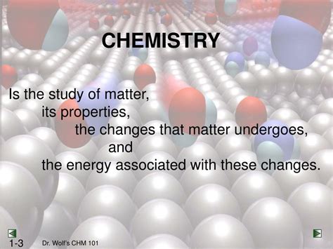 Chemistry Is The Study Of Matter