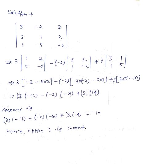 Compute The Determinant By Cofactor Expansion