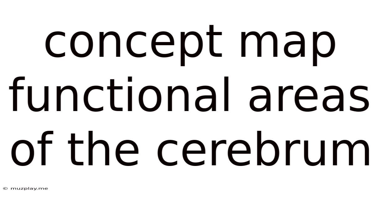 Concept Map Functional Areas Of The Cerebrum