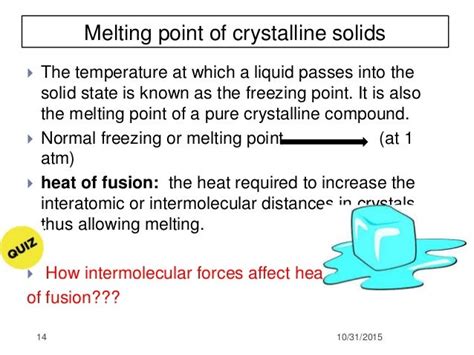 Crystalline Solids Tend To Have Melting Points That Are