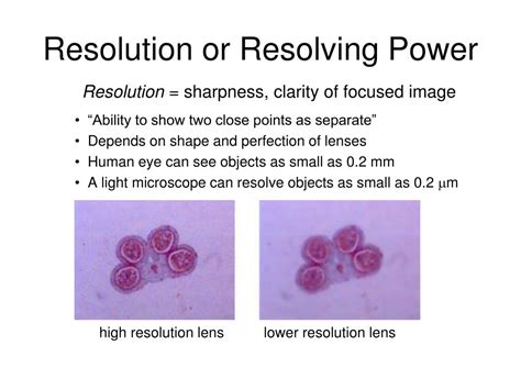 Difference Between Magnification And Resolving Power