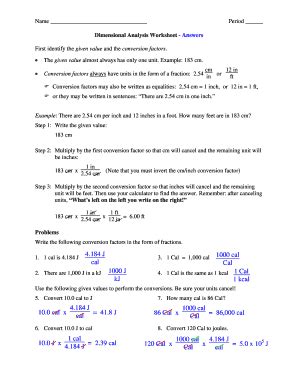 Dimensional Analysis Problems With Answers Pdf