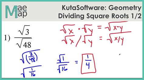 Dividing A Square Root By A Square Root