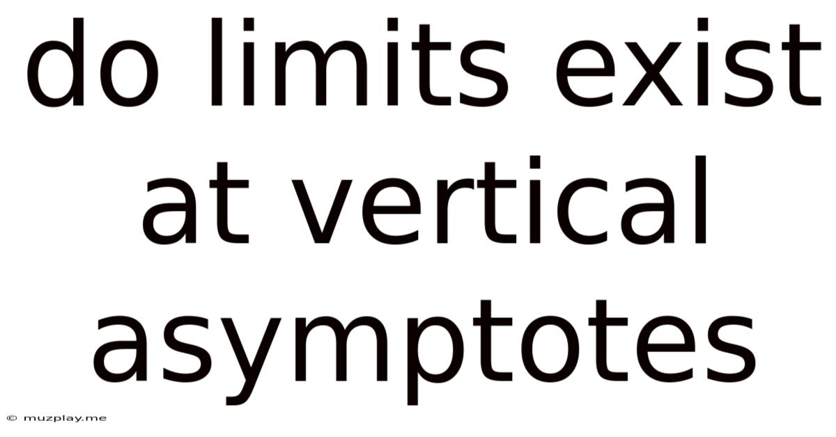 Do Limits Exist At Vertical Asymptotes