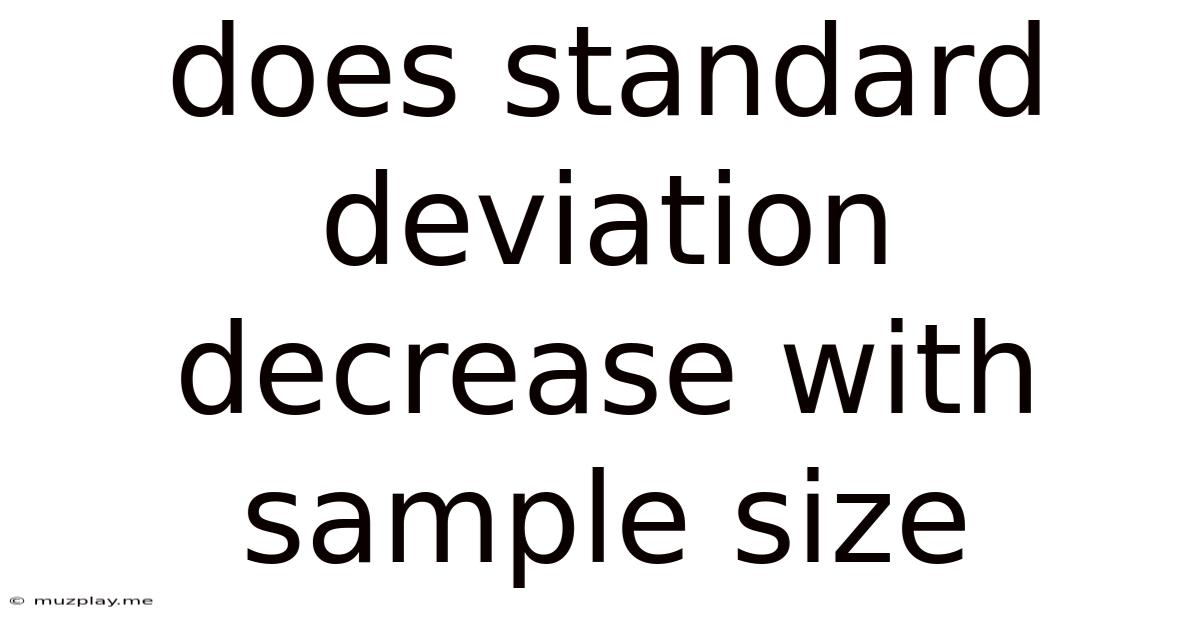 Does Standard Deviation Decrease With Sample Size