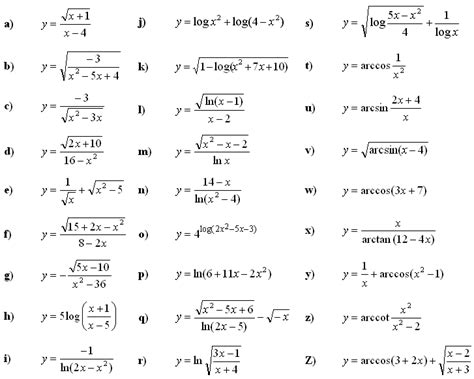 Domain And Range Of A Function Problems