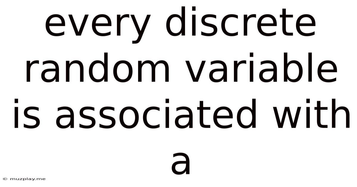 Every Discrete Random Variable Is Associated With A