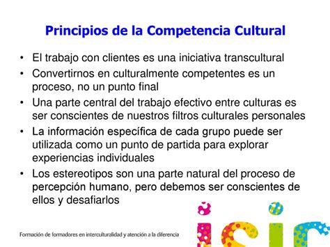 Factores Que Combinan Los Principios De La Competencia Cultural