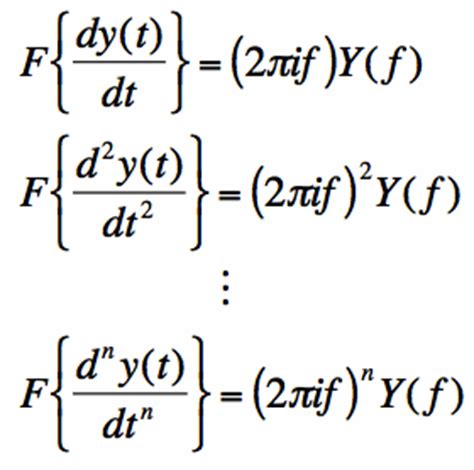 Fourier Transform Of A Differential Equation