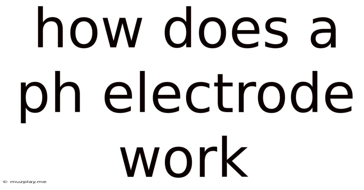 How Does A Ph Electrode Work