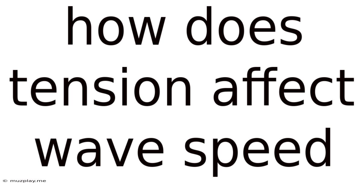 How Does Tension Affect Wave Speed