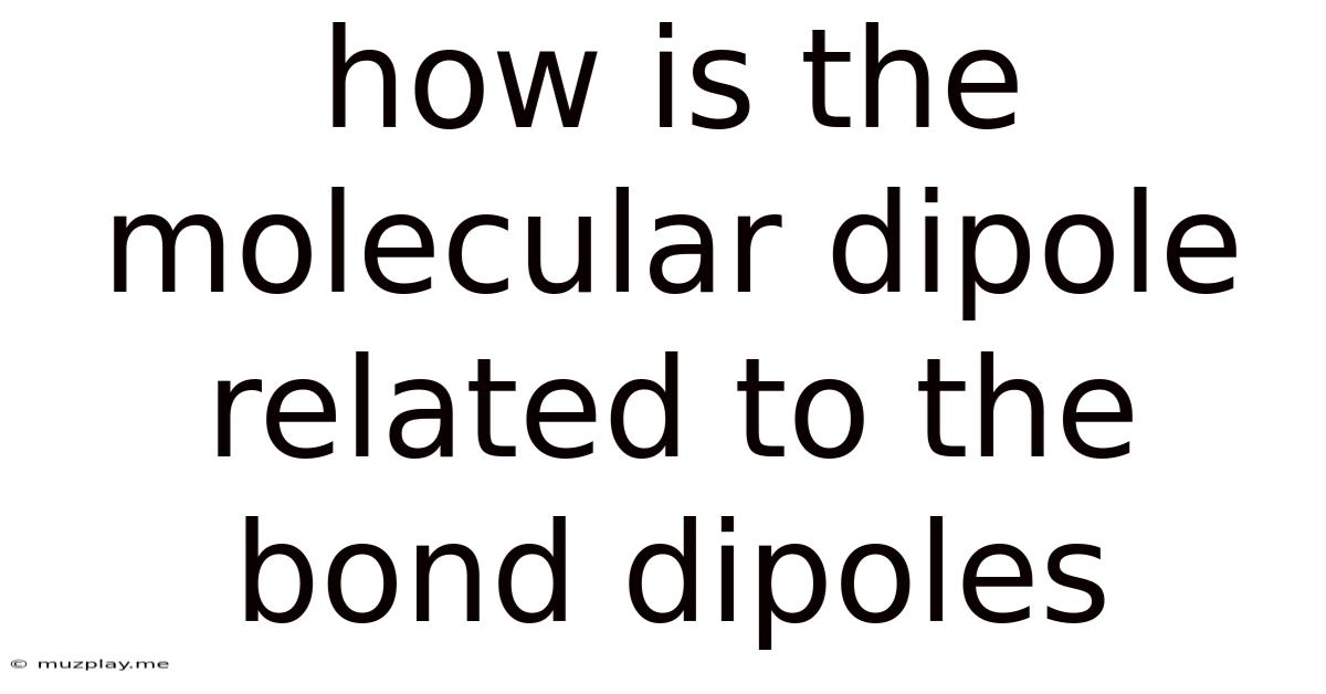 How Is The Molecular Dipole Related To The Bond Dipoles