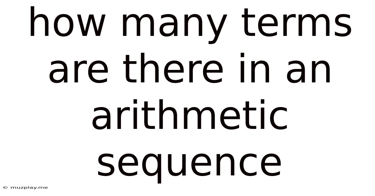 How Many Terms Are There In An Arithmetic Sequence