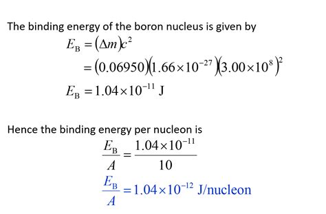 How To Calculate The Binding Energy Per Nucleon