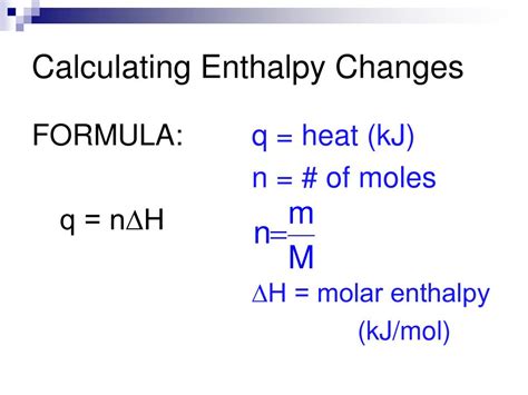 How To Find Change In Enthalpy From Q