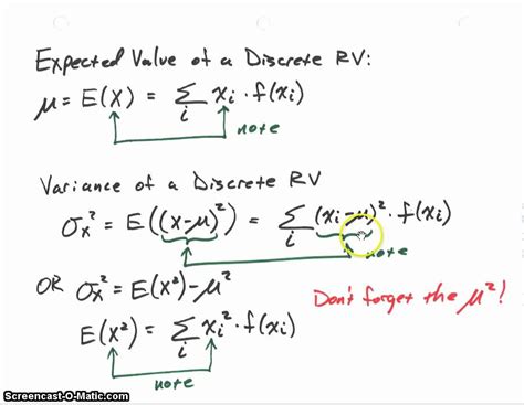 How To Find Expected Value And Standard Deviation