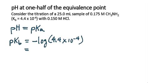 How To Find Ph Of Equivalence Point