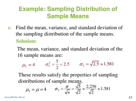 How To Find Sampling Distribution Of Sample Mean