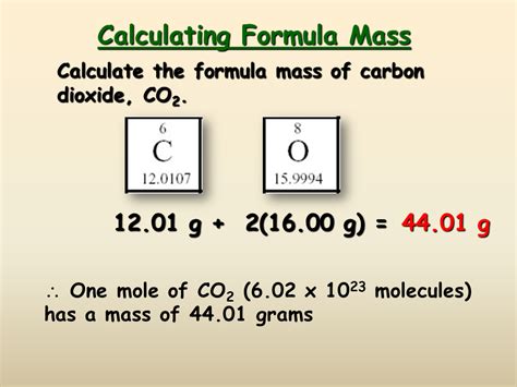 How To Find The Formula Mass Of A Compound