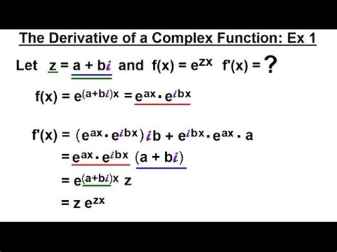 How To Quickly Take The Derivative Of A Complex Number