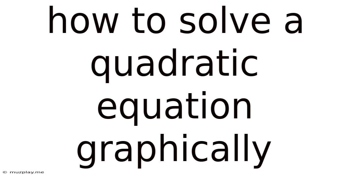 How To Solve A Quadratic Equation Graphically