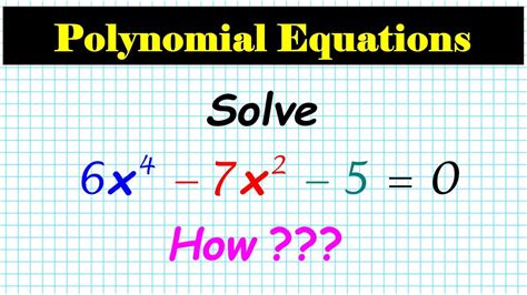 How To Solve The Polynomial Equation