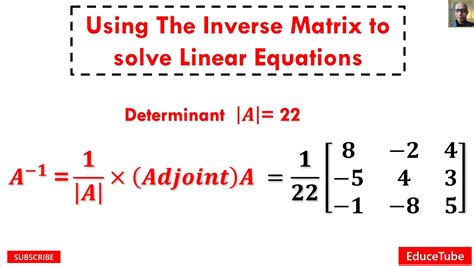 How To Use Inverse Matrices To Solve System Of Equations