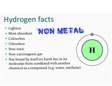 Hydrogen Is A Metal Or Nonmetal