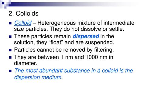 Is A Colloid Heterogeneous Or Homogeneous