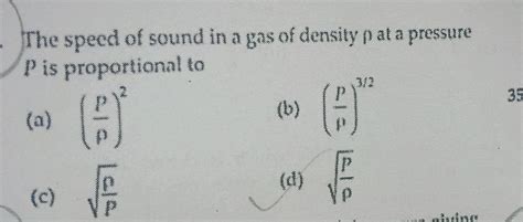 Is Speed And Sound Of Density Proportional Or Nonproportional