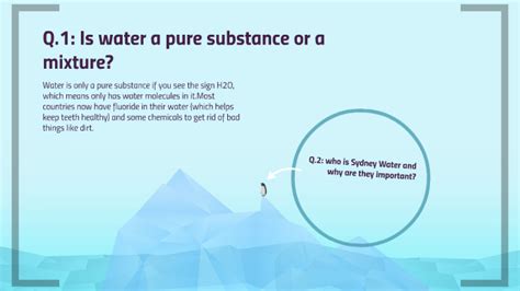 Is Water A Mixture Or Pure Substance