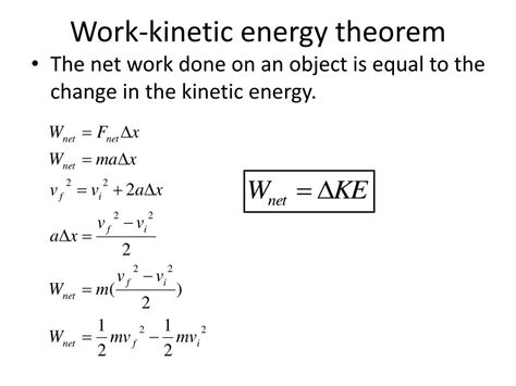 Is Work Equal To Kinetic Energy