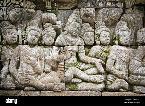 Javanese Sandstone Relief Female Figure 9th Century