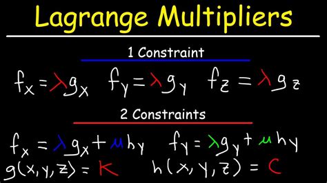 Lagrangian Multiplier Where Multiplier Has Different Values