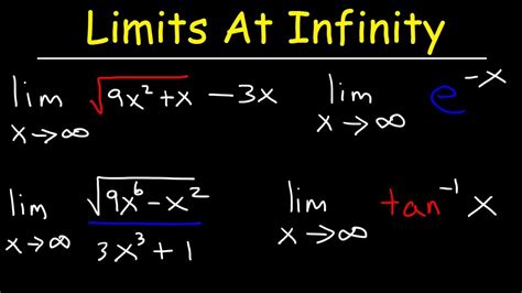 Limits At Infinity And Horizontal Asymptotes