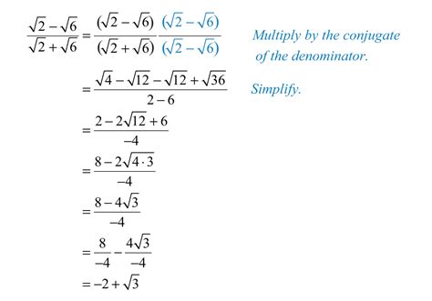 Multiplying And Dividing Radical Expressions Quick Check