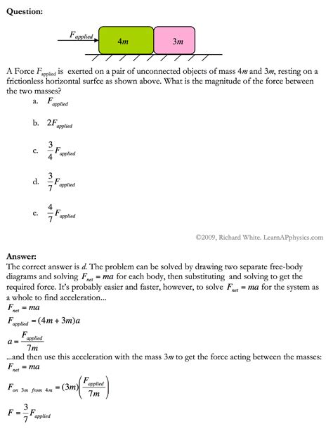 Newton's Laws Of Motion Practice Problems