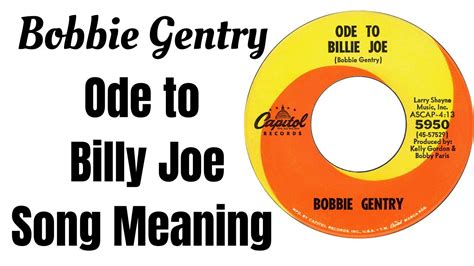 Ode To Billy Joe Lyrics Meaning