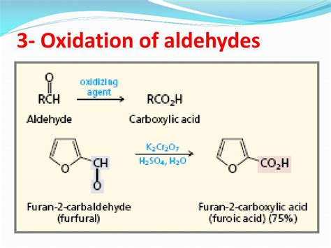 Oxidation Of An Aldehyde Produces A