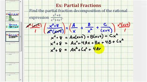 Partial Fraction Decomposition With Repeated Linear Factors