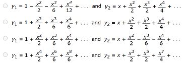 Power Series Solution Of Ordinary Differential Equations