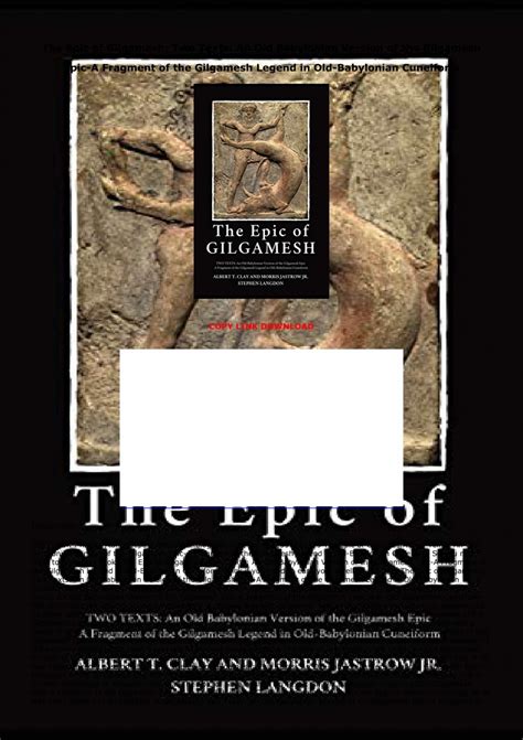 The Epic Of Gilgamesh Full Text In English