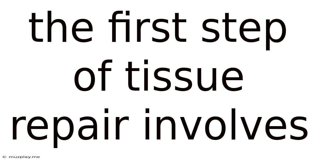 The First Step Of Tissue Repair Involves