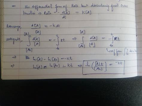 The Rate Constant For This First Order Reaction Is