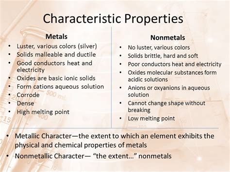 What Are The Characteristics Of Nonmetals