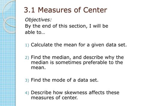 What Are The Measures Of Center